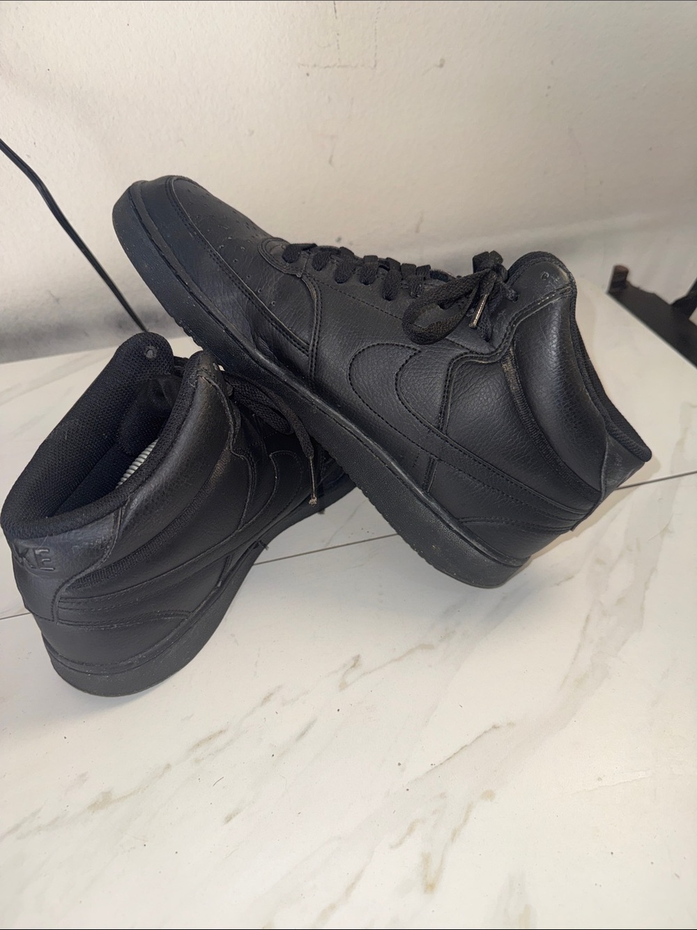 Nike All-Black High-Top Sneakers Nike Court Vision Mid
Triple Black